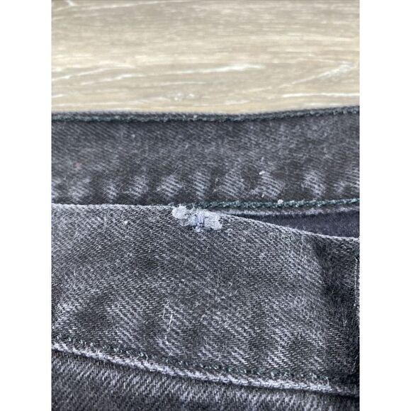 Levis 501 Jeans Mens 42 Button‎ Fly Black Denim Straight Leg Adult Casual 42x34 - Picture 5 of 13